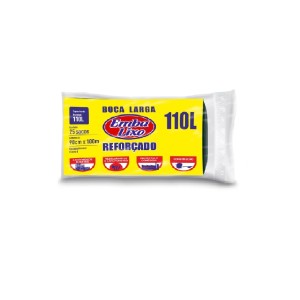 SACO DE LIXO EMBALIXO REFORÇADO 110L BOCA LARGA 25UN