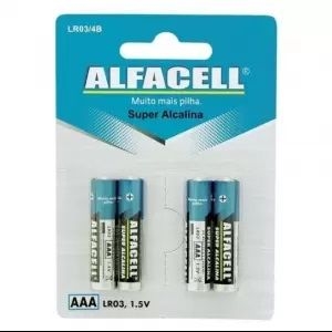 PILHA ALCALINA AAA ALFACELL