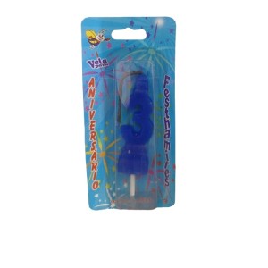 VELA ANIVERSÁRIO N 3 - AZUL