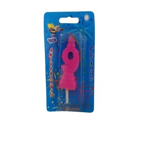 VELA ANIVERSÁRIO N 9 - ROSA