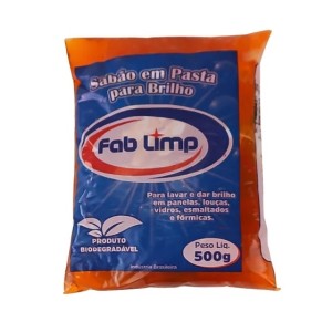 SABÃO EM PASTA P/ BRILHO FAB LIMP 500G