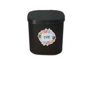 LIXEIRA C/TPA MOVEL CVL PRETA 3,5L