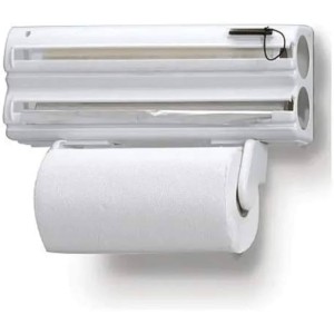 PORTA PAPEL ALUMINIO, TOALHA E PVC LUXROL 3EM1