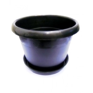 VASO VB 20 PRETO C/PRATO
