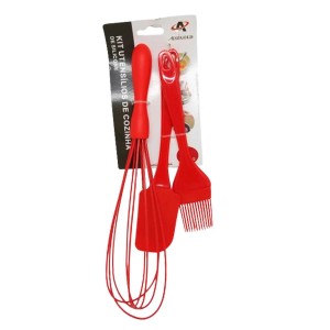 KIT UTENSILIOS COZINHA SILICONE 3PC