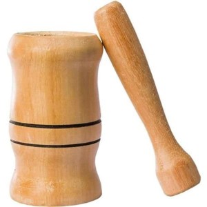 PILÃO DE MADEIRA C/ SOCADOR ALVES