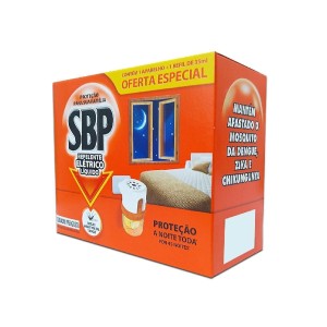 REPELENTE ELETRICO LIQUIDO SBP APAR+ REFIL 35ML P/45 NOITES