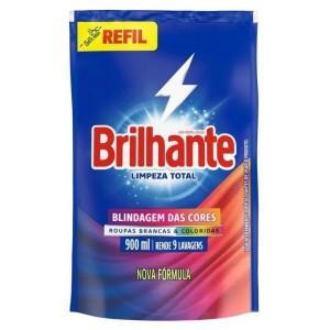 SABÃO LIQ BRILHANTE LIMP TOTAL REFIL 900ML