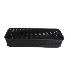 CAIXA ORGANIZ RATTAN PRETO 30X10